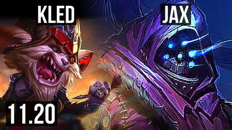 Kled Counters for Patch based on professional matches. . Kled vs jax